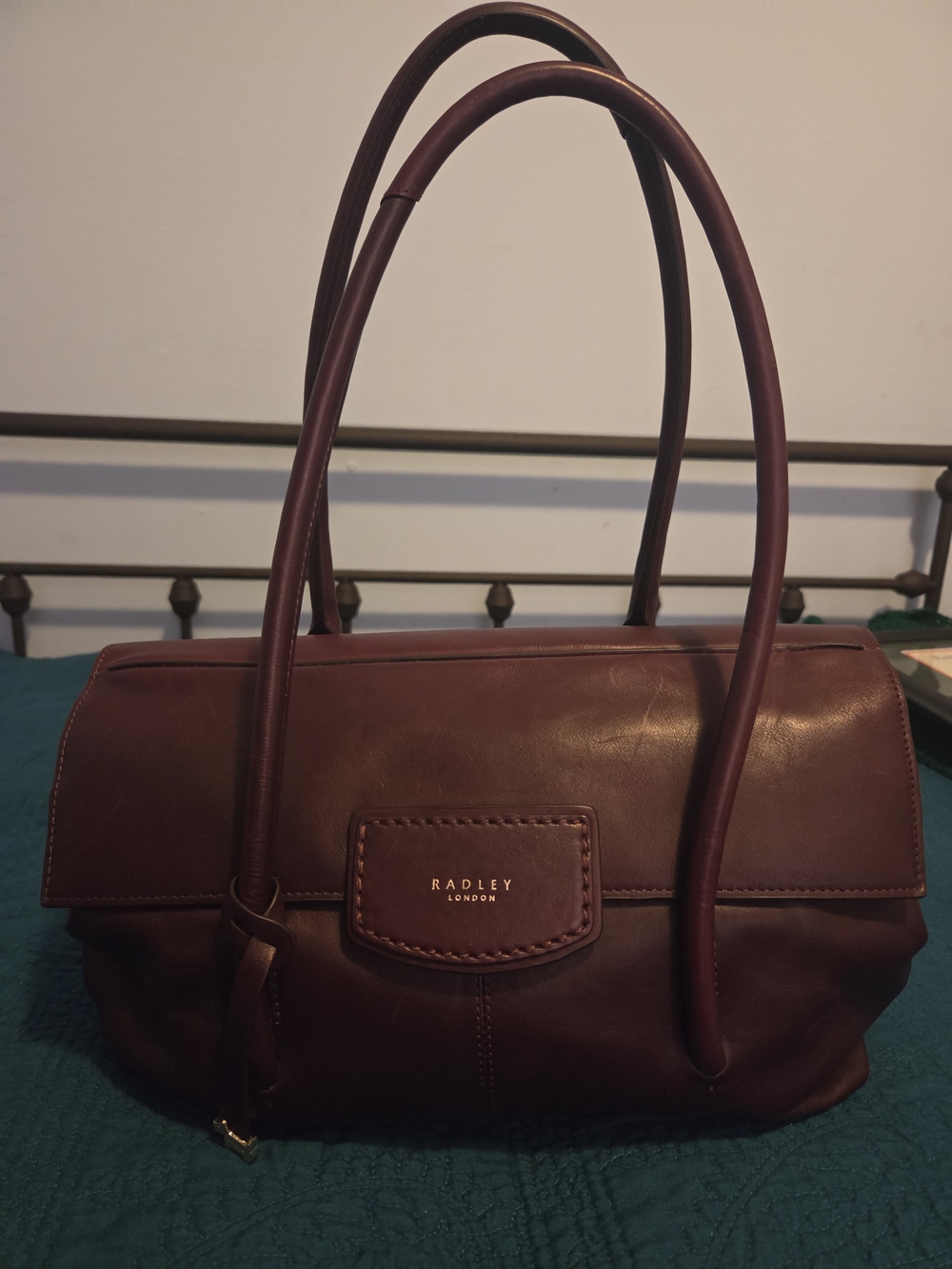 RADLEY LONDON Burgundy Leather Burnham Beeches Shoulder Bag